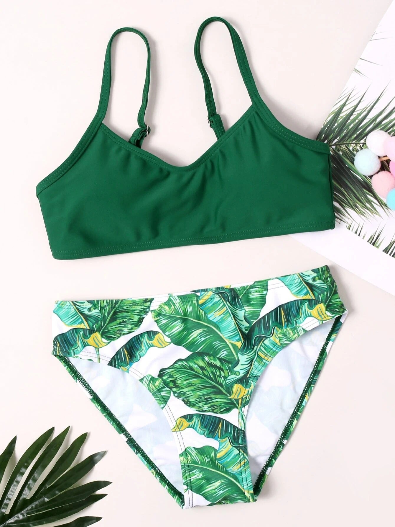 Boho Girls Tropical Bikini Swimsuit