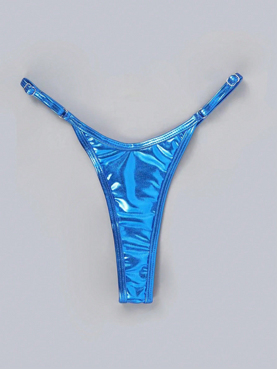 Sexy solid thong swimsuit bikini
